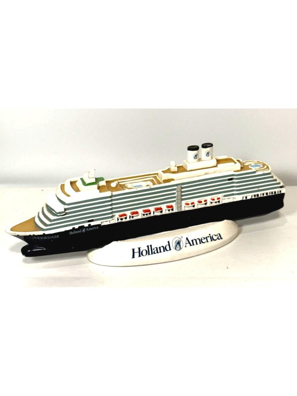 Holland America Cruise Ship Oosterdam Hard to Find Ship Model 10 Inches